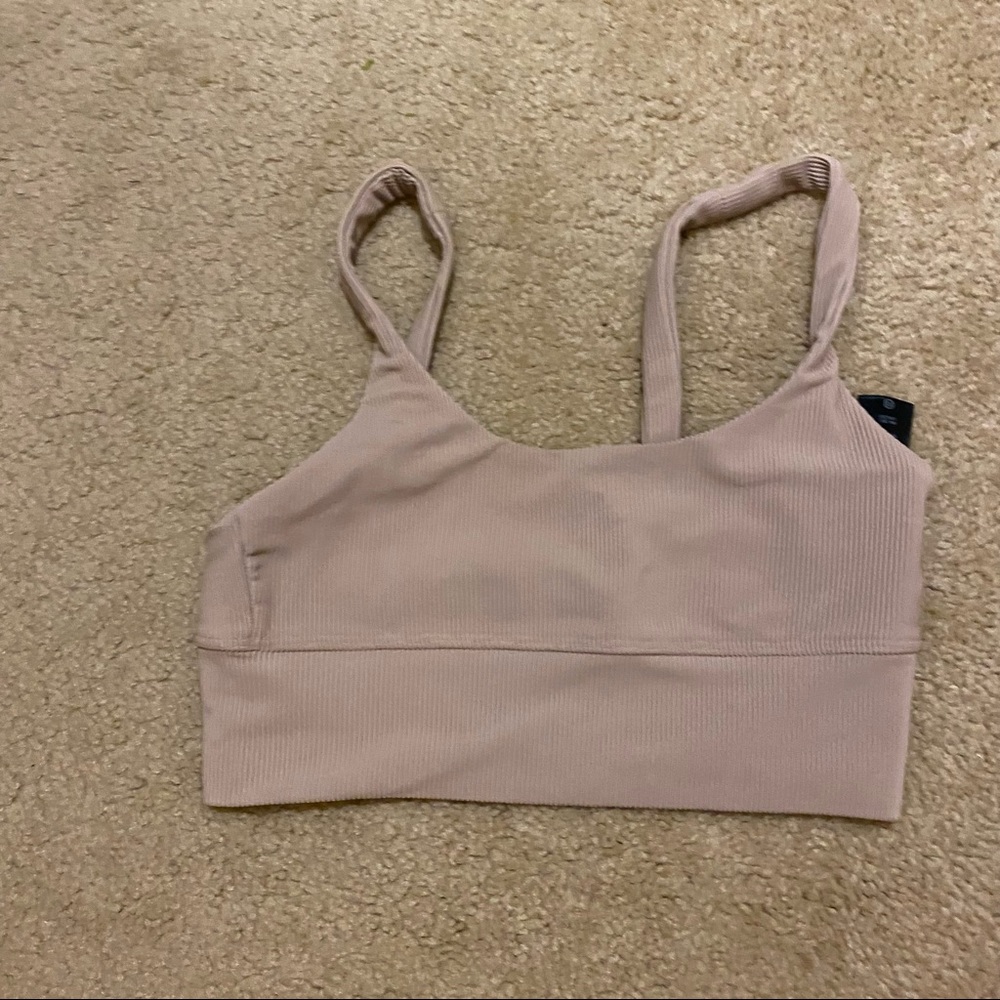 Leah Sports Bra & Ribbed Ayla Legging Tan LIKE NEW - Picture 9 of 11